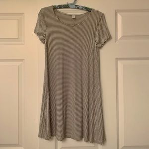 Old Navy Crew Neck Striped Dress